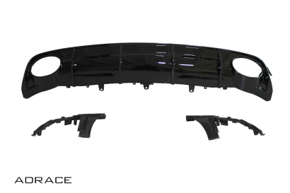 Dyfuzor Zderzaka + Końcówki Wydechu Kpl. Design RS6 [Audi A6 16-18 S-line]